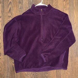 Lululemon Men’s Fleece 1/2 Zip XL in Deep Fushia